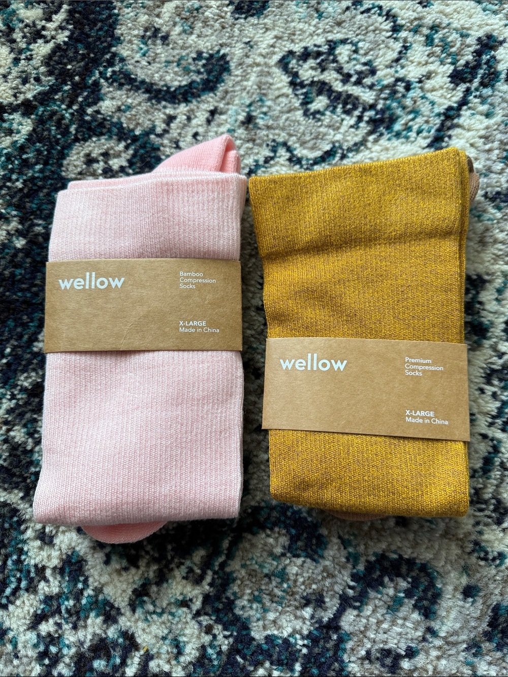 BAMBOO Wellow Women’s Socks – Pink and Mustard